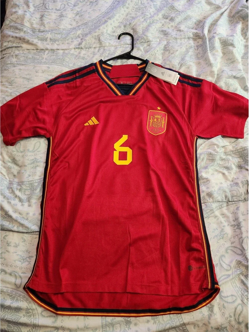 Spain 2022/2023 Aitana Bonmati Home Soccer Jersey Size M